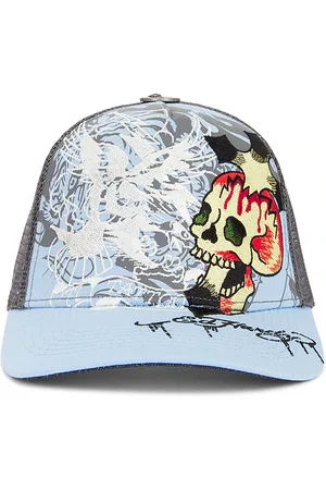 ED HARDY Sombrero embroidered en color bebe azul talla all en - Baby Blue. Talla all.