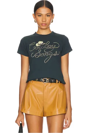 DAYDREAMER Camiseta cowboy songs vintage en color negro talla M en - Black. Talla M (también en L, S, XL, XS).