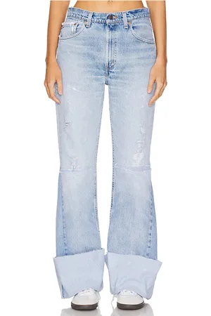aligrace Pierna ancha ultra wide cuff customs en color denim claro talla 24 en - Denim-Light. Talla 24 (también en 26, 27, 29, 3