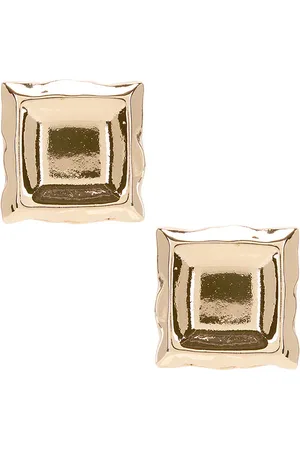 8 Other Reasons Pendiente tachuela frame en color oro metálico talla all en - Metallic Gold. Talla all.