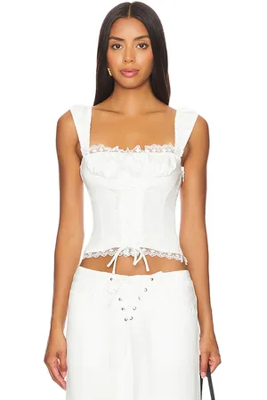 Lioness Corsé palmer en color blanco talla L en - White. Talla L (también en M, S, XL, XS, XXS).