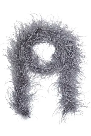 Norma Kamali Feather boa en color gris talla all en - Grey. Talla all.