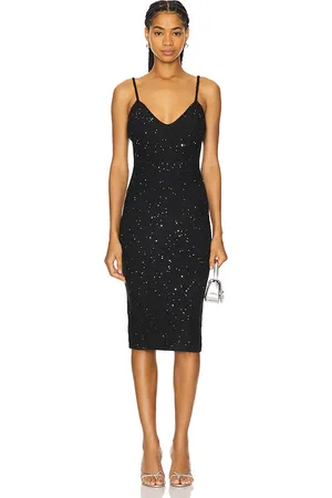 DANIELLE GUIZIO Vestido amelia en color talla M en - Black. Talla M (también en S, XL).