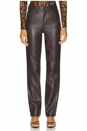 GOOD AMERICAN Pantalones cuero better than good icon en color marrón talla 00 en - Brown. Talla 00 (también en 20, 22, 24).