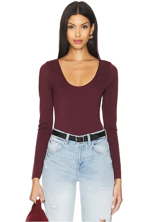GOOD AMERICAN Body con ganchos scuba en color burgundy talla S en - Burgundy. Talla S (también en XS).