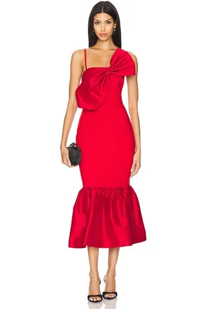 LIKELY Vestido midi patti en color rojo talla 0 en - Red. Talla 0 (también en 00, 2, 4, 6, 8).