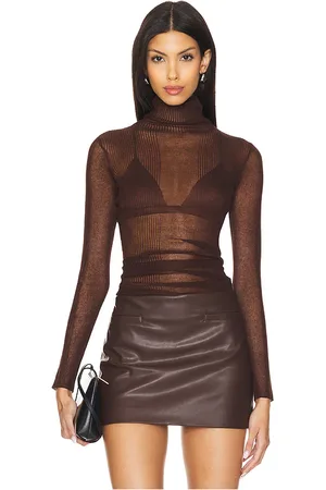 SER.O.YA Piper top en color marrón talla XL en - Brown. Talla XL (también en L).