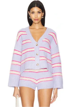 L*Space Cárdigan montauk en color lavanda talla XL en - Lavender. Talla XL (también en XS).