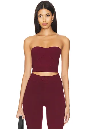 RTA Nour bandeau top en color burgundy talla L en - Burgundy. Talla L (también en M, S, XS).