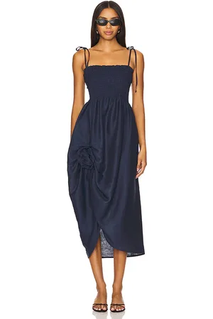 Sleeper Vestido atlanta en color talla L en - Navy. Talla L (también en S, XS).