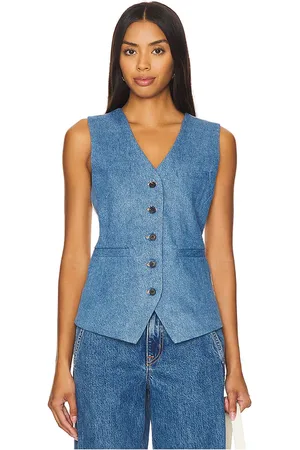 Citizens of Humanity Chaleco largo jasmin en color denim-medium talla S en - Denim-Medium. Talla S (también en XS).