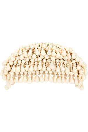 Cult Gaia Estuche jaala nano en color beige talla all en - Beige. Talla all.