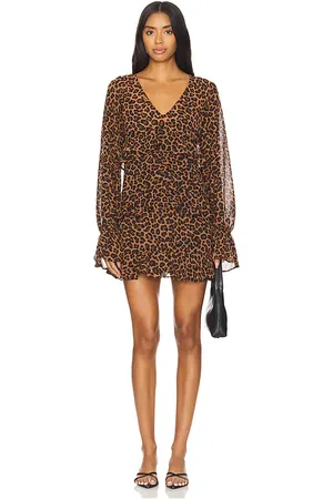 Show Me Your Mumu Minivestido fleetwood en color marrón talla M en - Brown. Talla M (también en S, XS).