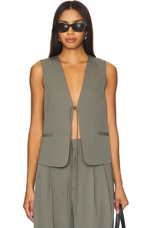 St Agni Chaleco rouleau en color verde oliva talla M en - Olive. Talla M (también en XS).