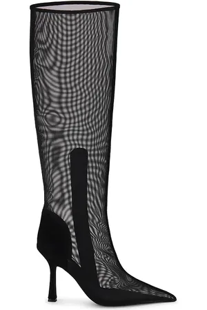 Jeffrey Campbell Botas peepshow en color negro talla 6 en - Black. Talla 6 (también en 6.5, 7.5).