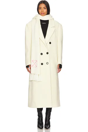 OFF-WHITE Pañuelo arrow en color ivory talla all en - Ivory. Talla all.