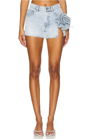 AREA Flower short en color denim claro talla 26 en - Denim-Light. Talla 26 (también en 29).