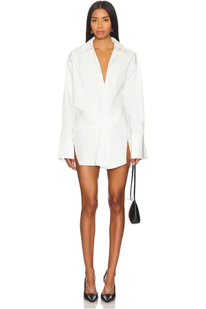 h:ours Vestido camisero ollie en color talla S en - White. Talla S (también en XS).