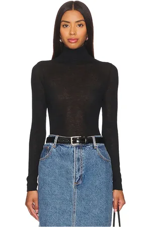 AUTUMN CASHMERE Camiseta con cuello simulado en color talla M en - Black. Talla M (también en L, XL, XS).