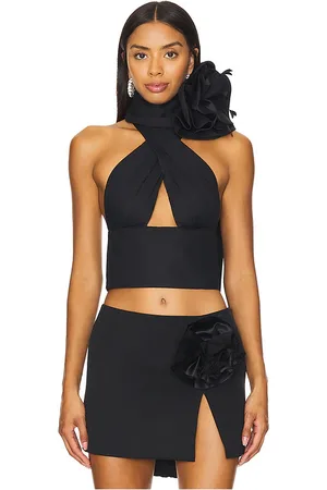 AREA Top halter en color talla 0 en - Black. Talla 0 (también en 2, 4, 6).