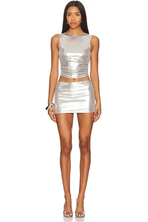 superdown Set faldas zaria en color metálico talla L en - Metallic Silver. Talla L (también en M, S, XL, XS, XXS).