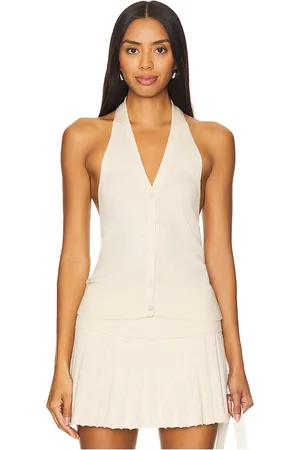 Lovers And Friends Chaleco milana en color talla L en - Cream. Talla L (también en M, S).
