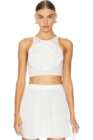 Lovers And Friends Lara rosette top en color talla L en - White. Talla L (también en M, S).
