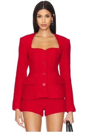 ASTR X revolve rivka blazer en color talla M en - Red. Talla M (también en XL, XS).