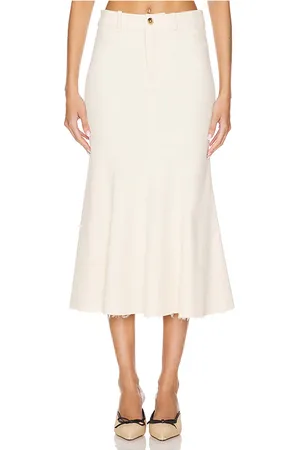 LPA Falda freya en color crema talla L en - Cream. Talla L (también en M, S, XS).