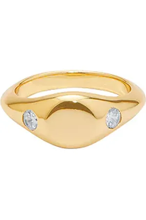 mega Anillo en color oro metálico talla 6 en - Metallic Gold. Talla 6 (también en 7).