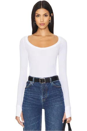 Michael Lauren Top manga larga leonard en color talla L en - White. Talla L (también en M).