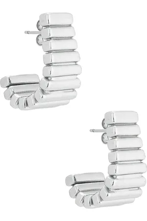 mega Pendientes en color plateado metálico talla all en - Metallic Silver. Talla all.
