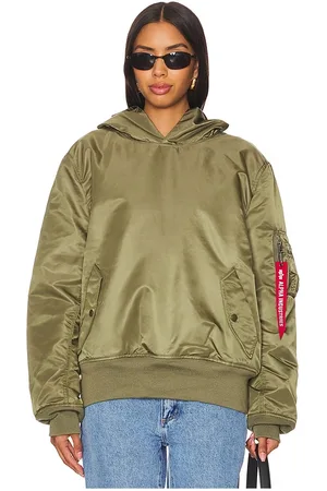 Alpha Industries Jersey con capucha ma-1 en color talla M en - Green. Talla M (también en S, XS).