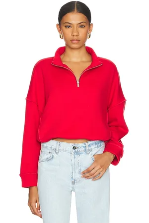 LnA Chaqueta con media cremallera chandler fleece en color rojo talla M en - Red. Talla M (también en L, S).