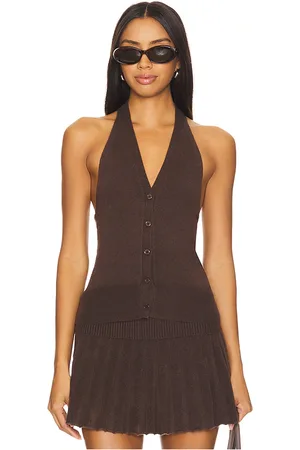 Lovers And Friends Chaleco milana en color talla L en - Brown. Talla L (también en M, S).