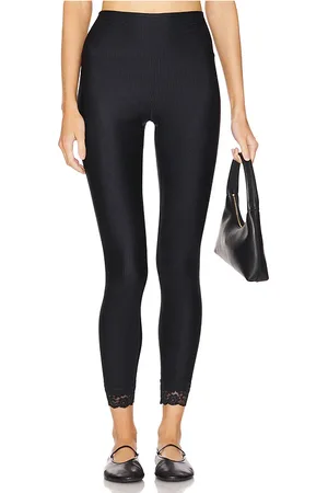 Beach Riot Leggings de encaje recortados taylor en color negro talla L en - Black. Talla L (también en XL).