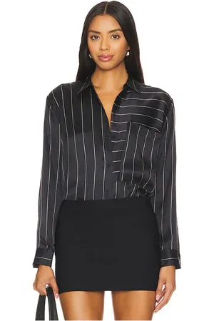 Rails Blusa abotonada spencer en color negro talla L en - Black. Talla L (también en XS).