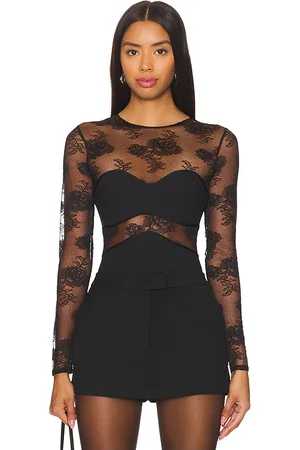 FLEUR DU MAL Body bonquet en color talla L en - Black. Talla L (también en XS).