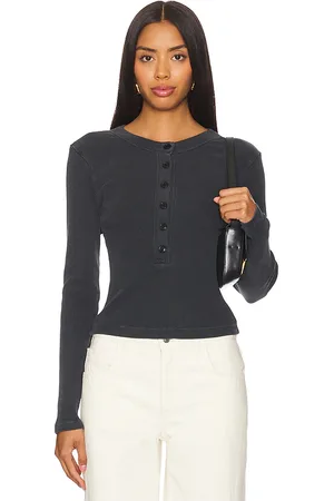 Citizens of Humanity Varra henley en color charcoal talla S en - Charcoal. Talla S (también en XS).