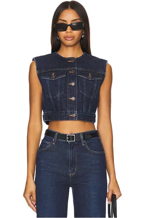 AGOLDE Chaleco leo en color denim-dark talla L en - Denim-Dark. Talla L (también en M, S).