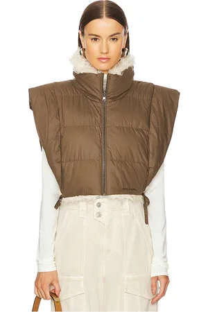 Isabel Marant Chaleco hoodiali en color bronce talla all en - Tan. Talla all.