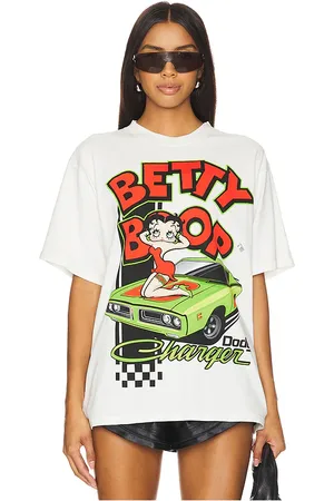 Philcos Camiseta boxy boop dodge charger en color blanco talla M en - White. Talla M (también en S).