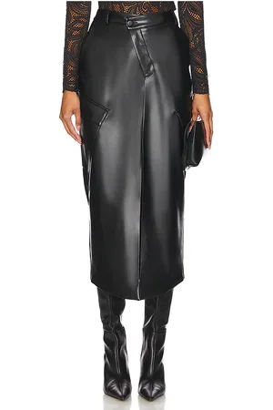 Nicholas Falda midi sienna en color talla 0 en - Black. Talla 0 (también en 2, 4, 6, 8).