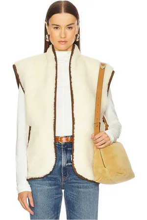Isabel Marant Chaleco maximilia en color crema talla T1/M en - Cream. Talla T1/M (también en T2/L).