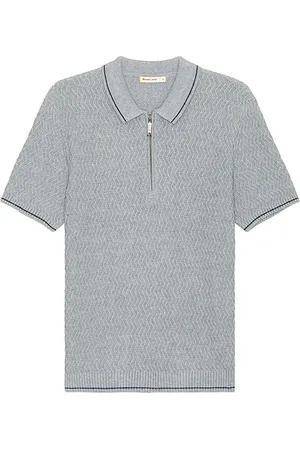 Marine Suéter polo ss zip en color gris talla S en - Grey. Talla S (también en XL/1X).