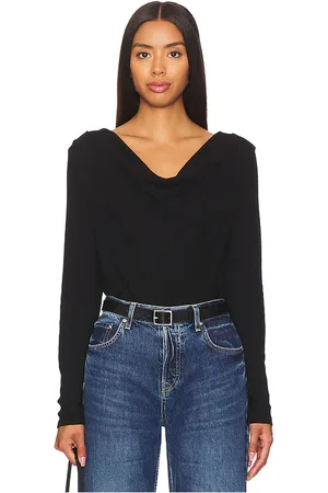 Bobi Blusa long sleeve en color talla S en - Black. Talla S (también en XS).