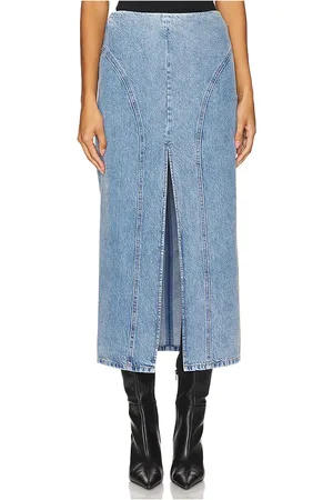 REMAIN Falda maxi en color denim-medium talla 32 en - Denim-Medium. Talla 32 (también en 34).