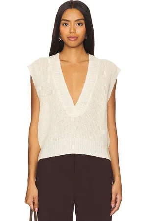 Susana Monaco Chaleco jersey mohair en color rubor talla M en - Blush. Talla M (también en XL).