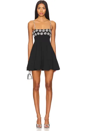MAJORELLE Vestido mackie mini en color talla M en - Black. Talla M (también en S, XS).