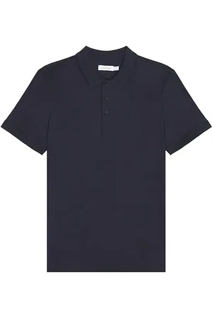 Calvin Klein Smooth classic solid polo en color azul marino talla L en - Navy. Talla L (también en M, S).